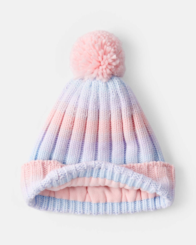 slide 2 of 2, Carter's Carters Girls 2-Piece Ombre Winter Hat & Mittens - Purple Multi 8-14, 2 pc