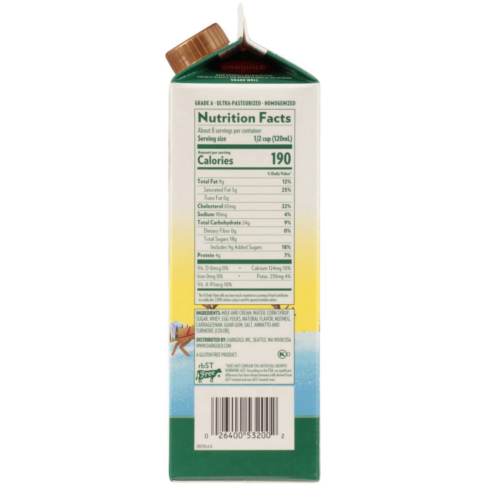 slide 3 of 3, Darigold Egg Nog, 1 qt