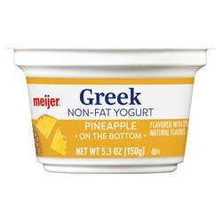 Meijer Greek Yogurt Pineapple 5.3 Oz