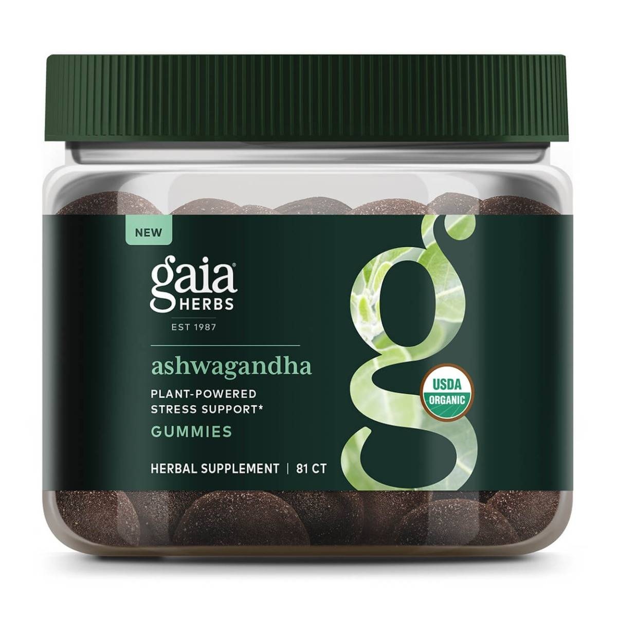 slide 1 of 1, Gaia Herbs Ashwagandha Gummies, 1 ct