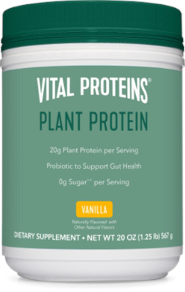 slide 1 of 1, Vital Proteins Vanilla Plant Protein Dietary Supplement, 15 oz