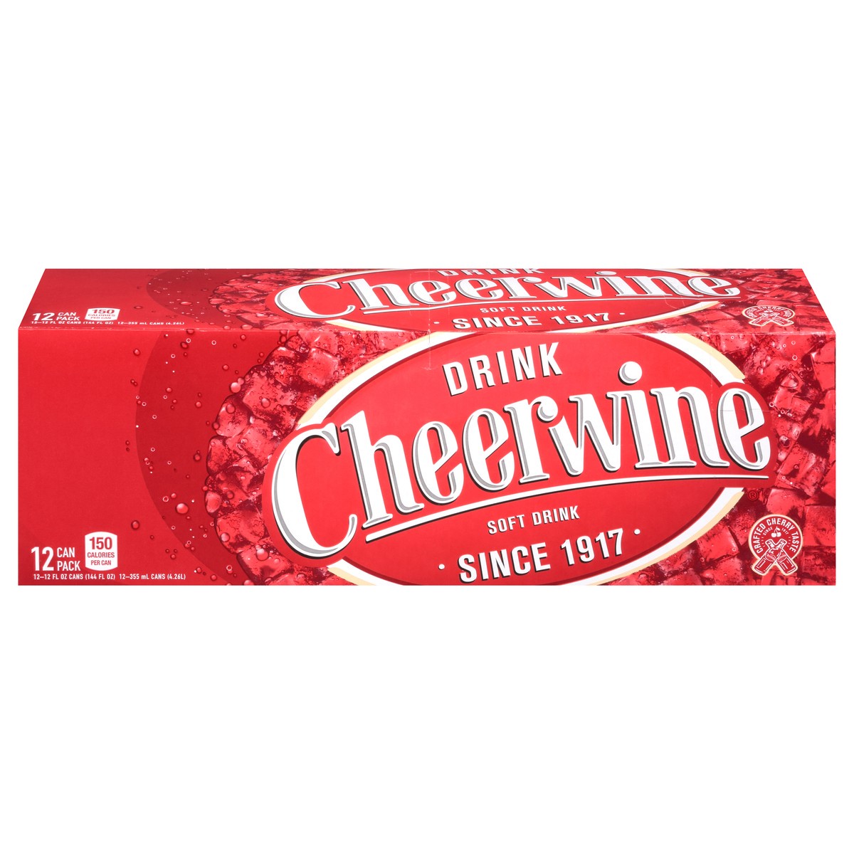 slide 1 of 13, Cheerwine 12 Pack Soft Drink 12 - 12 fl oz - 12 ct, 12 ct