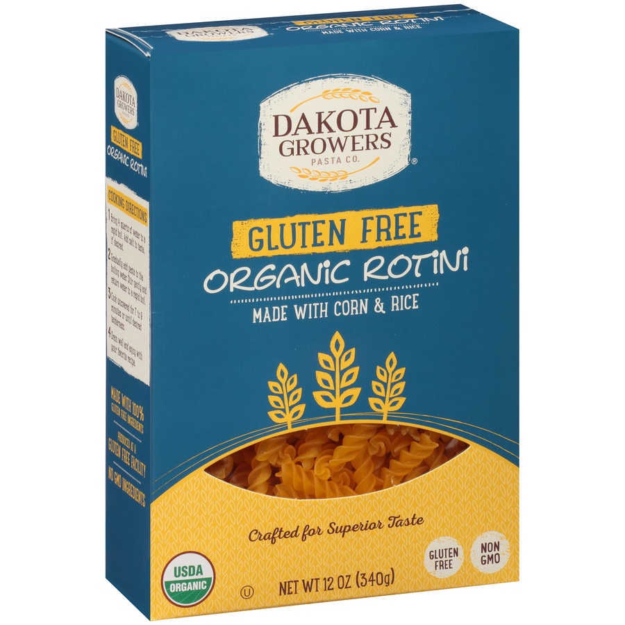 slide 2 of 8, Dakota Growers Pasta Co. Gluten Free Organic Rotini, 12 oz