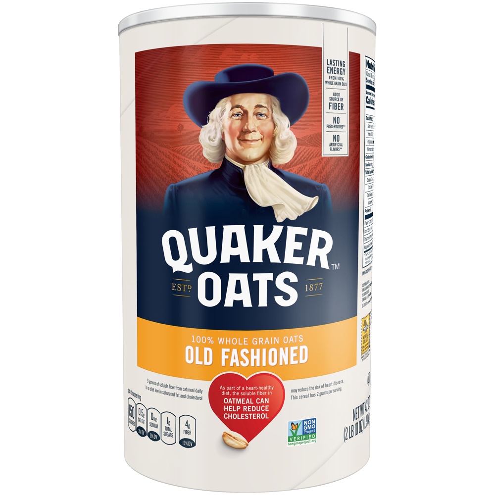 slide 2 of 4, Quaker Oats Heart Healthy Old Fashioned Oatmeal, 42 oz