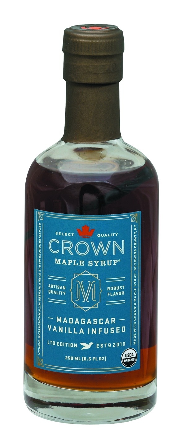 slide 1 of 1, Crown Maple Madagascar Vanilla Pure Maple Syrup, 8.5 oz