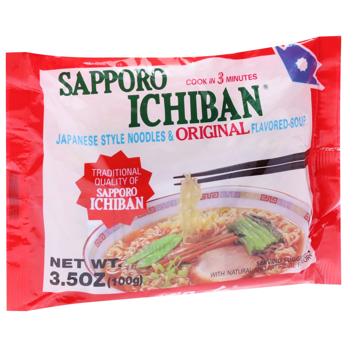 slide 3 of 13, Sapporo Ichiban Japanese Style Original Flavored Noodles & Soup 3.5 oz, 3.5 oz