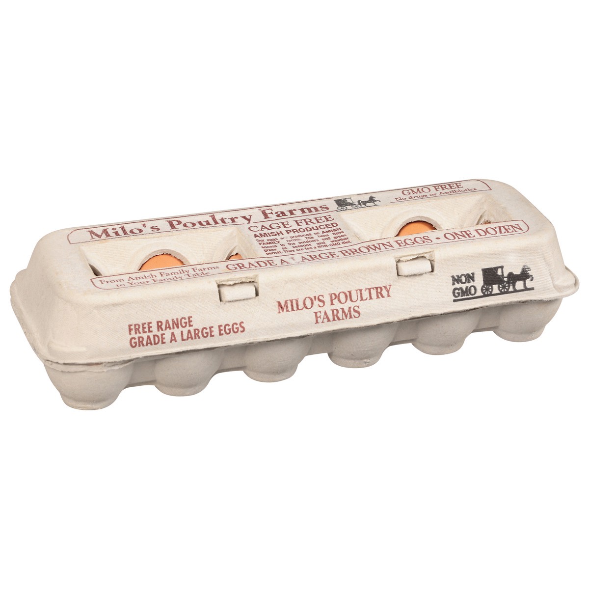 slide 4 of 9, Milo's Poultry Farms Eggs Large 12 ea, 12 ct
