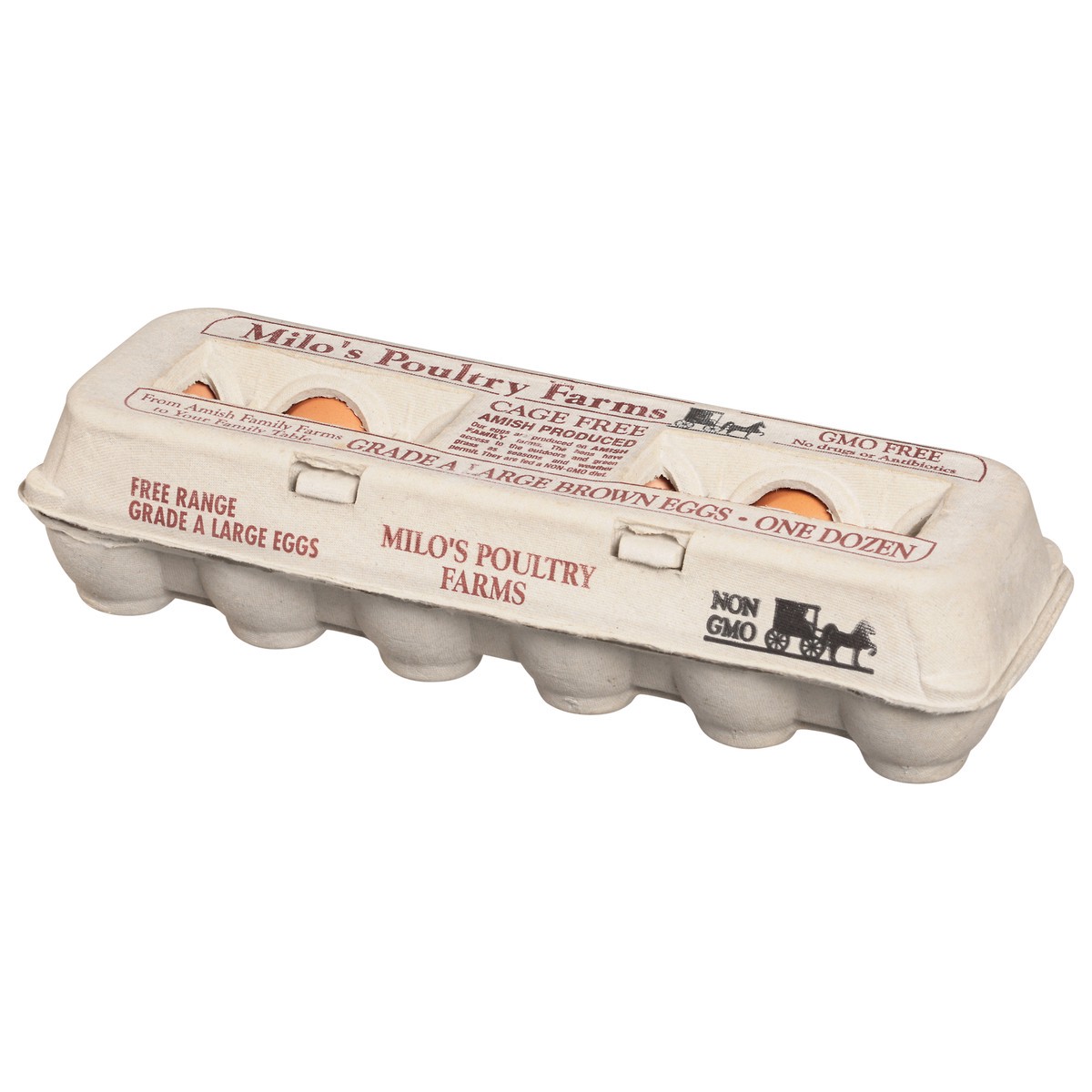 slide 3 of 9, Milo's Poultry Farms Eggs Large 12 ea, 12 ct