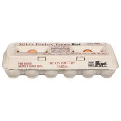 Milo's Poultry Farms Eggs Large 12 ct