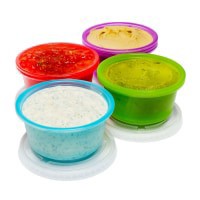 slide 3 of 5, Kolorae Colored Portion Cups with Lids, 6.7 oz, 198 ml, 12 ct