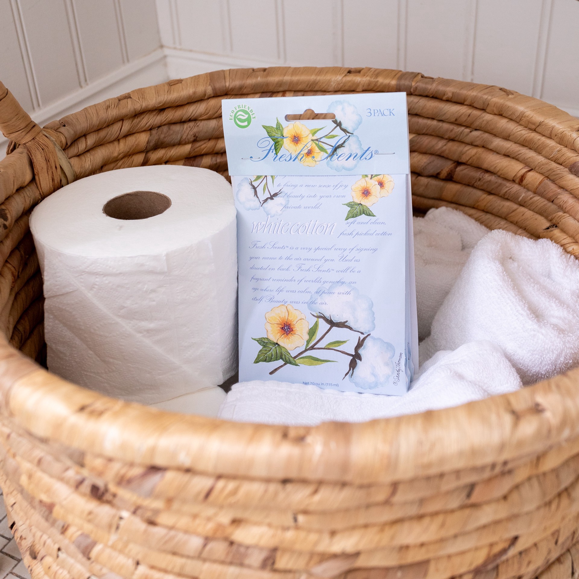 slide 4 of 4, Willowbrook Fresh Scents White Cotton Fragrance Sachets, 7 cu in