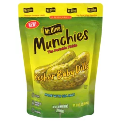 Mt. Olive Munchies Kosher Baby Dills Pickles Pouch