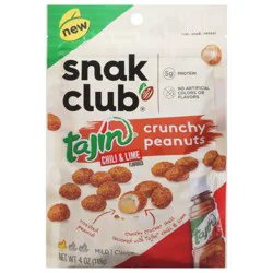 Snack Club Tajin Mild Chili & Lime Flavored Crunchy Peanuts 4 oz