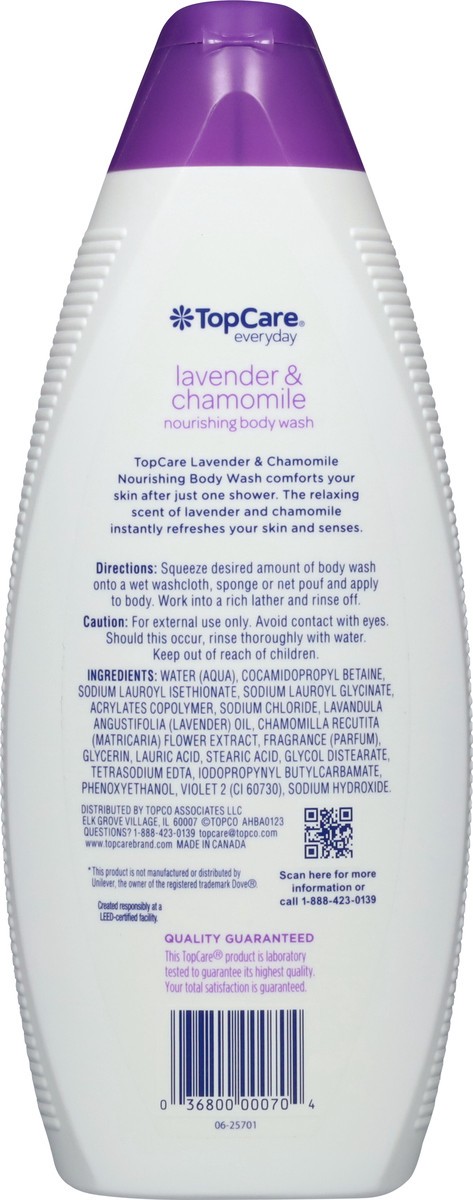 slide 5 of 14, Tcare Body Wsh Lav/Cham, 22 fl oz