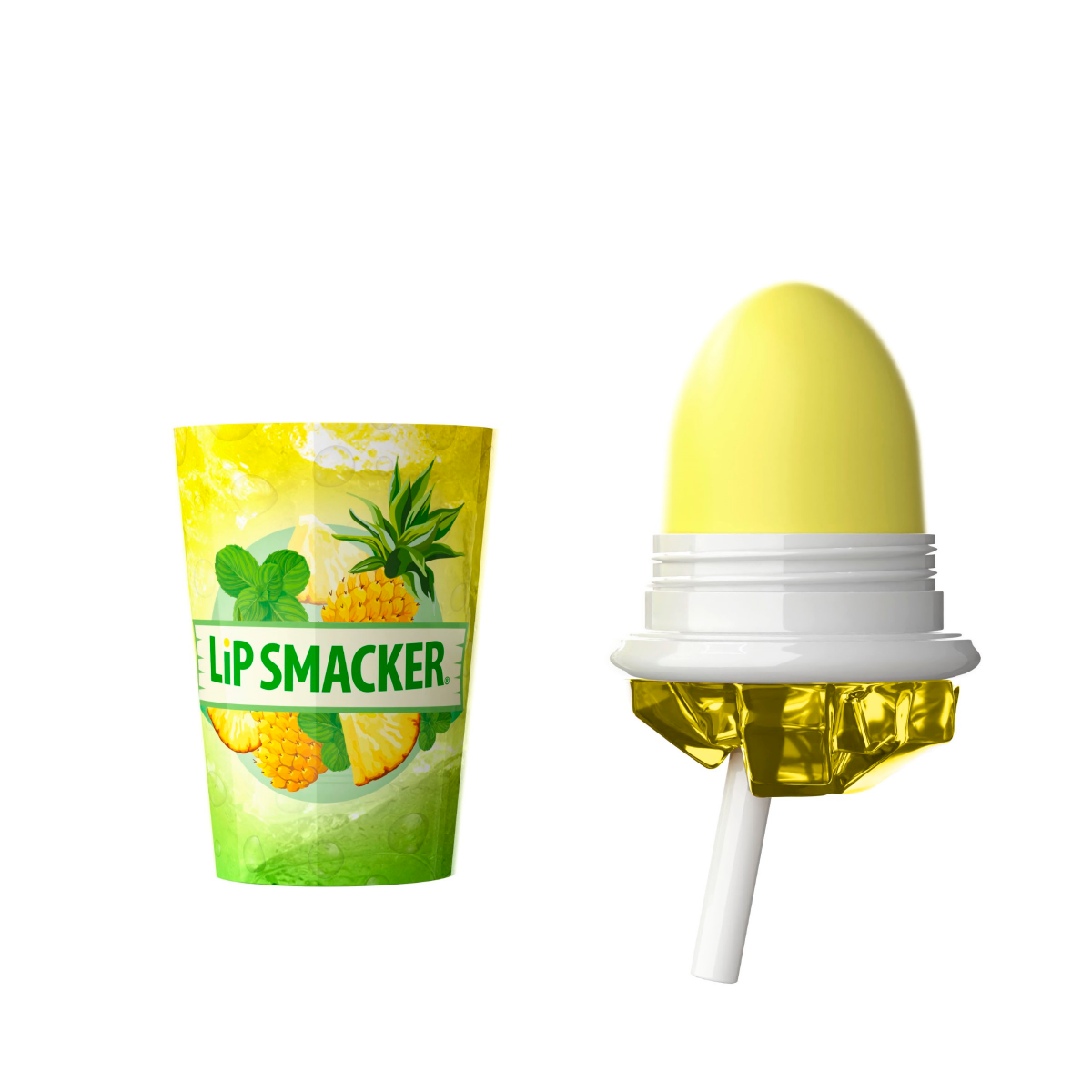 slide 2 of 4, LIP SMACKER LipSmackers Pineapple Mint Summer Refresher Lip Balm, 1 ct