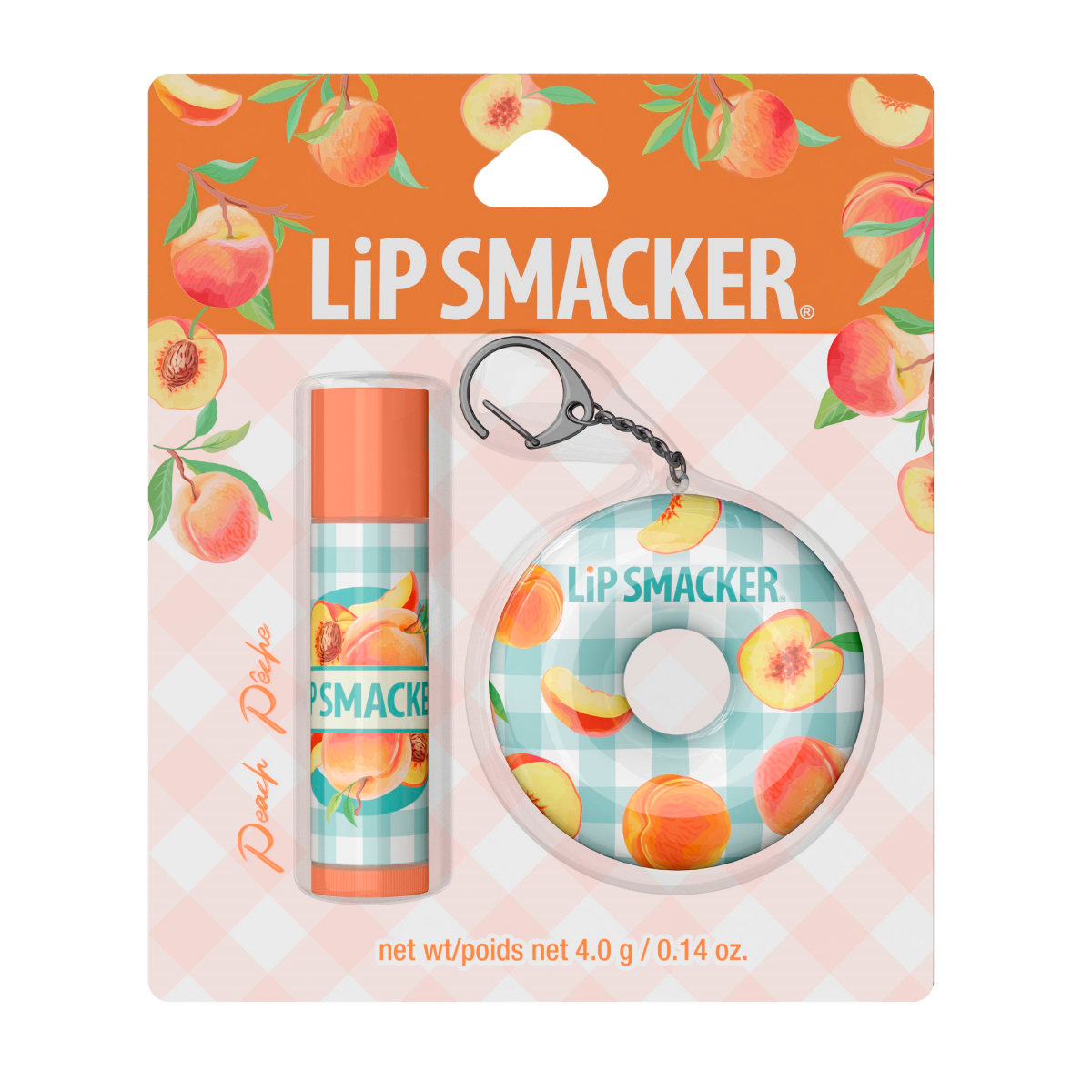 slide 1 of 5, LIP SMACKER LipSmackers Peach Lip Balm & Floaty, 1 ct