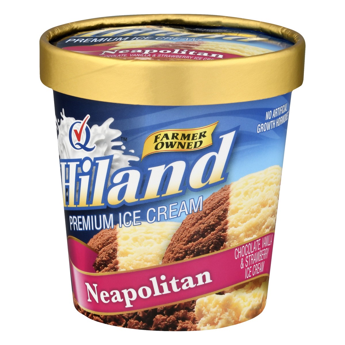 slide 5 of 9, Hiland Dairy Premium Neapolitan Ice Cream 1 pt, 1 pint