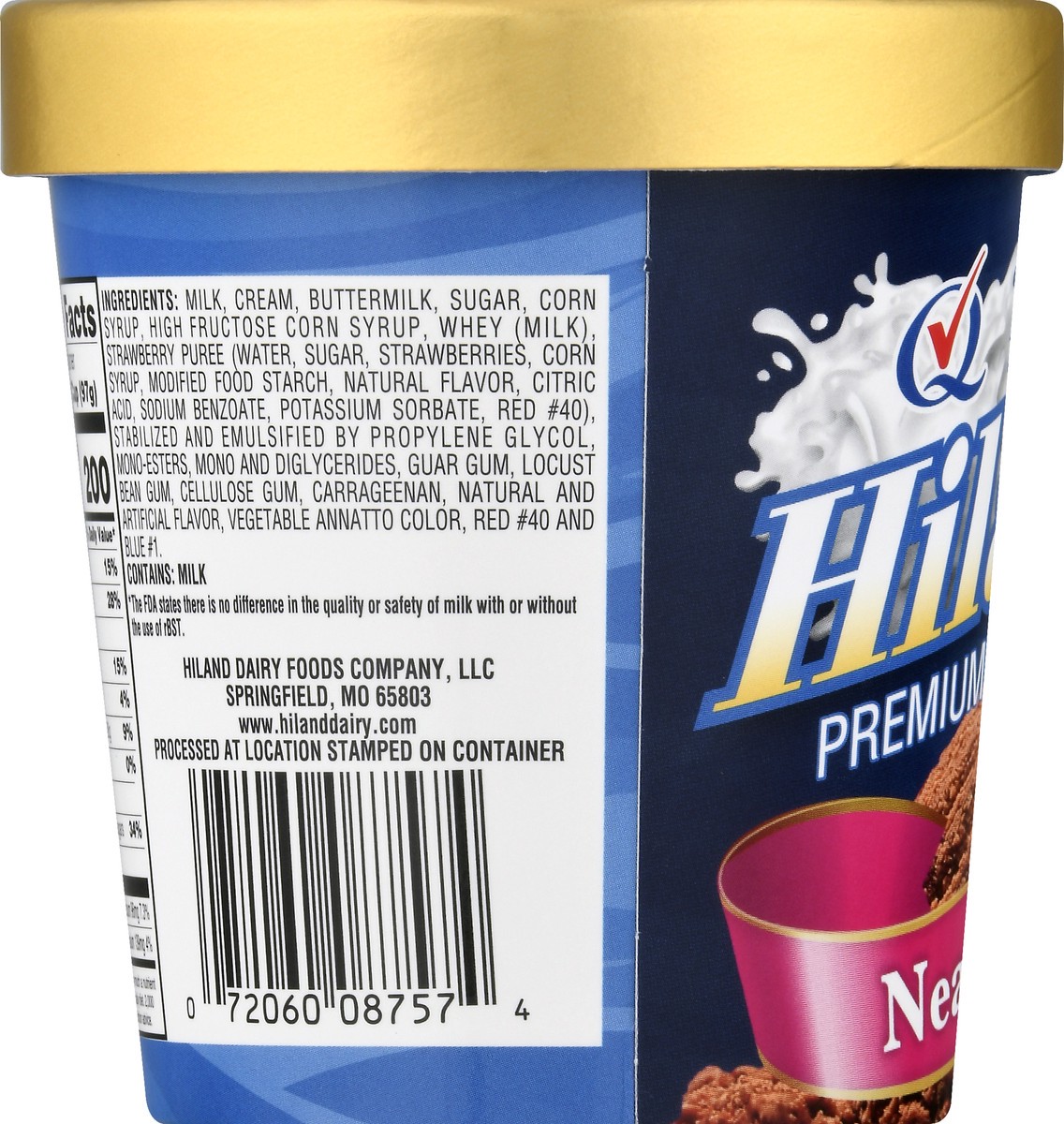 slide 6 of 9, Hiland Dairy Premium Neapolitan Ice Cream 1 pt, 1 pint