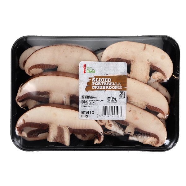 slide 1 of 1, Weis Fresh from the Field Portabella Sliced Mushroom, 6 oz