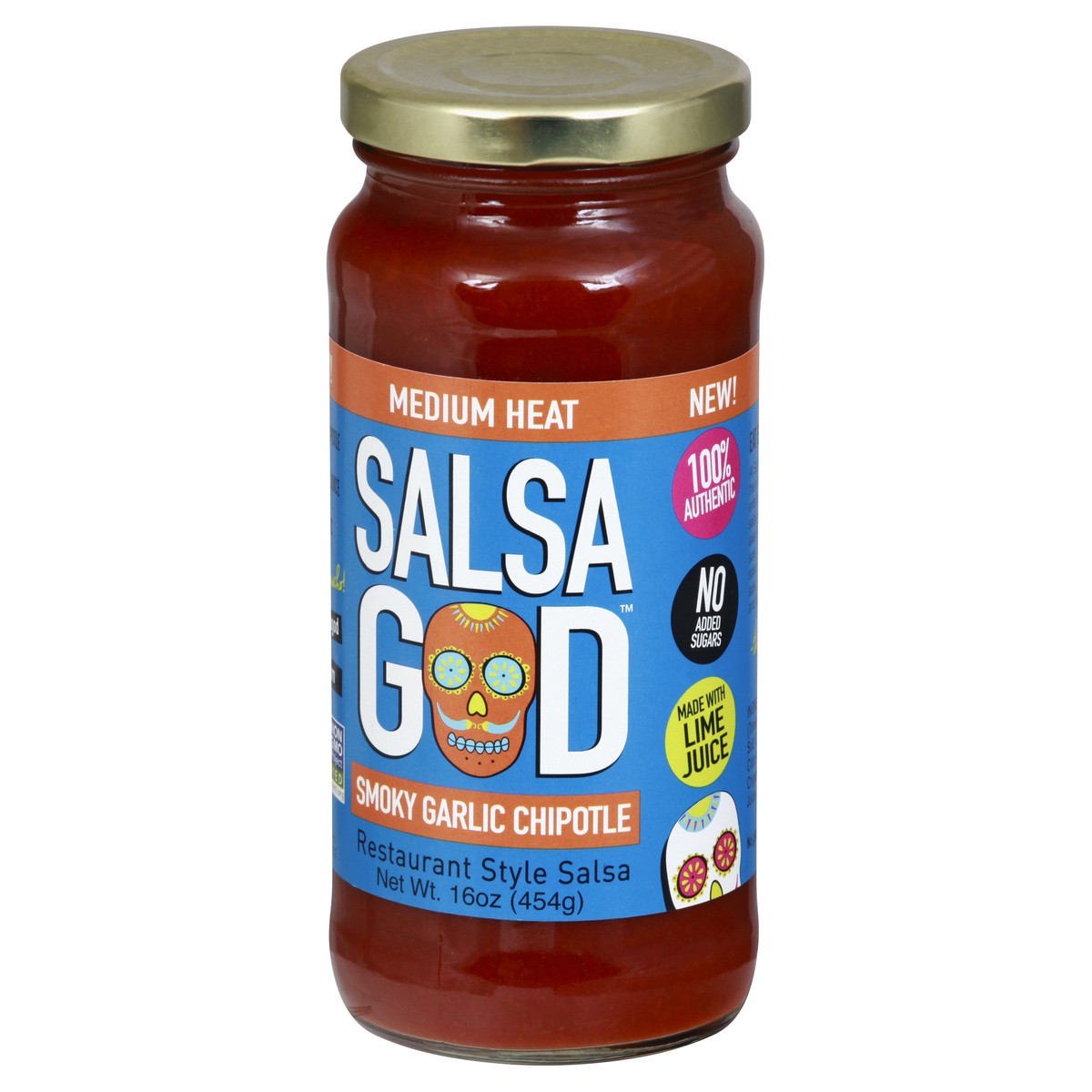 slide 6 of 9, Salsa God Medium Heat Restaurant Style Smoky Garlic Chipotle Salsa 16 oz, 16 oz