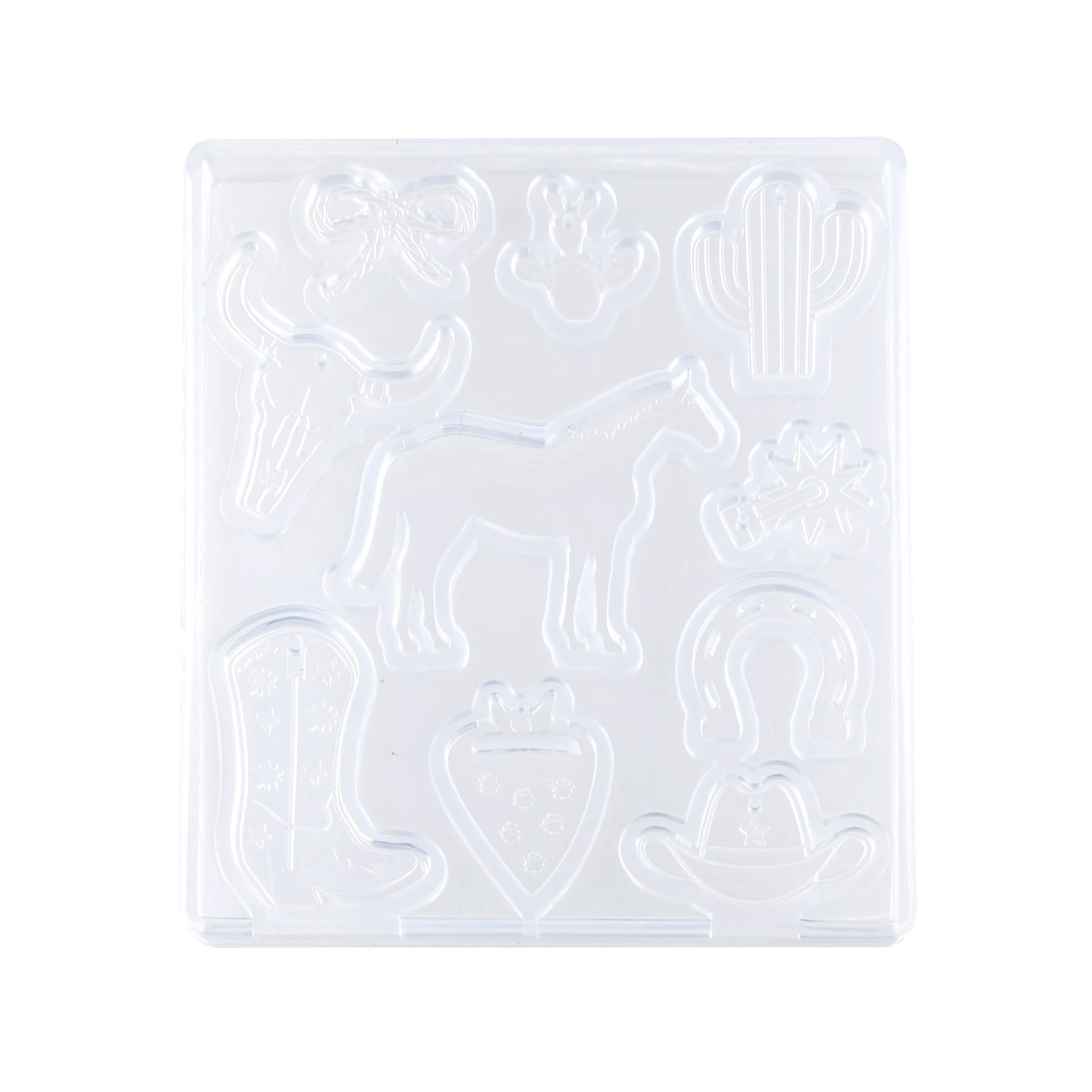 slide 3 of 5, Blue Moon Studio Uv Resin Craft Western Icon Mold, 3.15 in x 3.54 in x 0.47 in