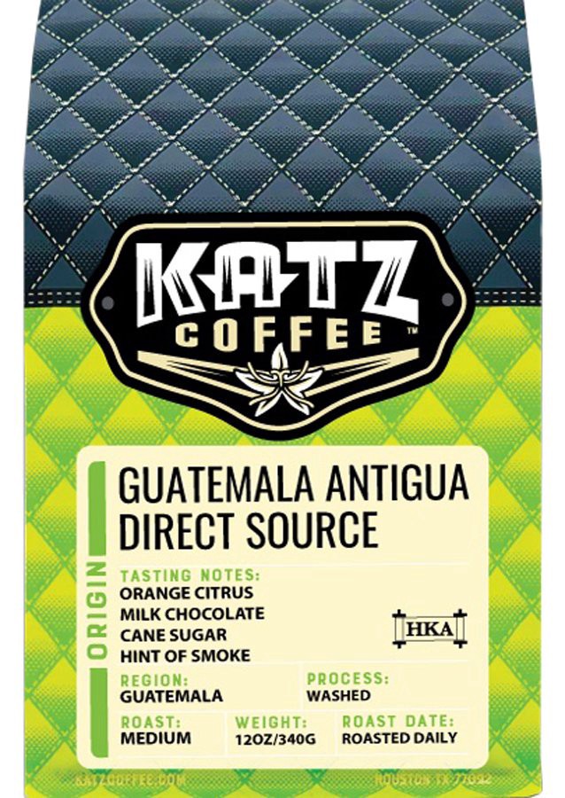 slide 1 of 1, Katz Guatemala Antigua Whole Bean Coffee, 12 oz