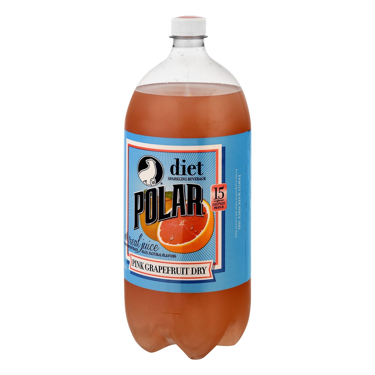 slide 3 of 10, Polar Diet Sparkling Beverage Pink Grapefruit Dry, 2 liter