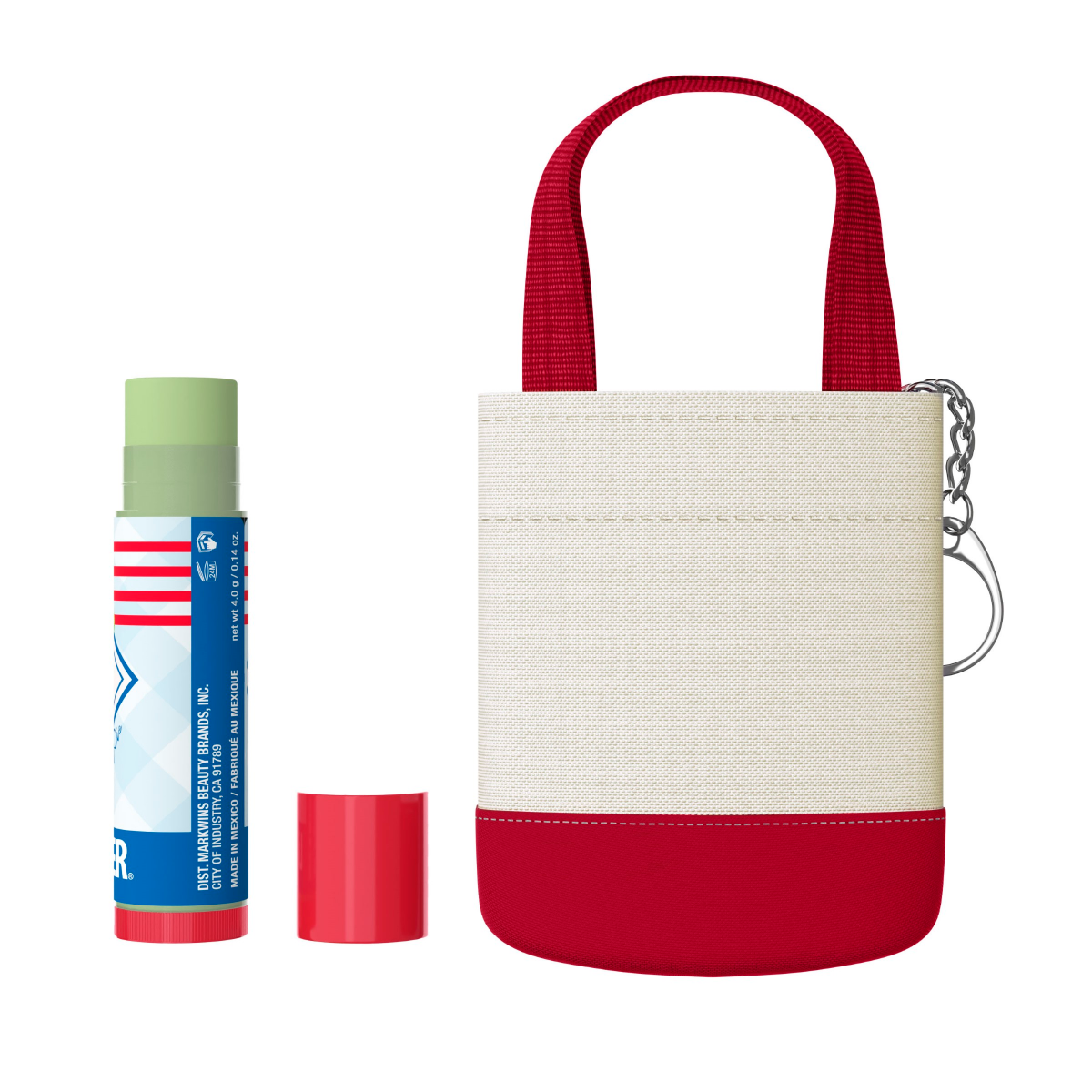 slide 2 of 4, LIP SMACKER LipSmackers LipBalm Tote Key Lime 0.14oz, 0.14 oz