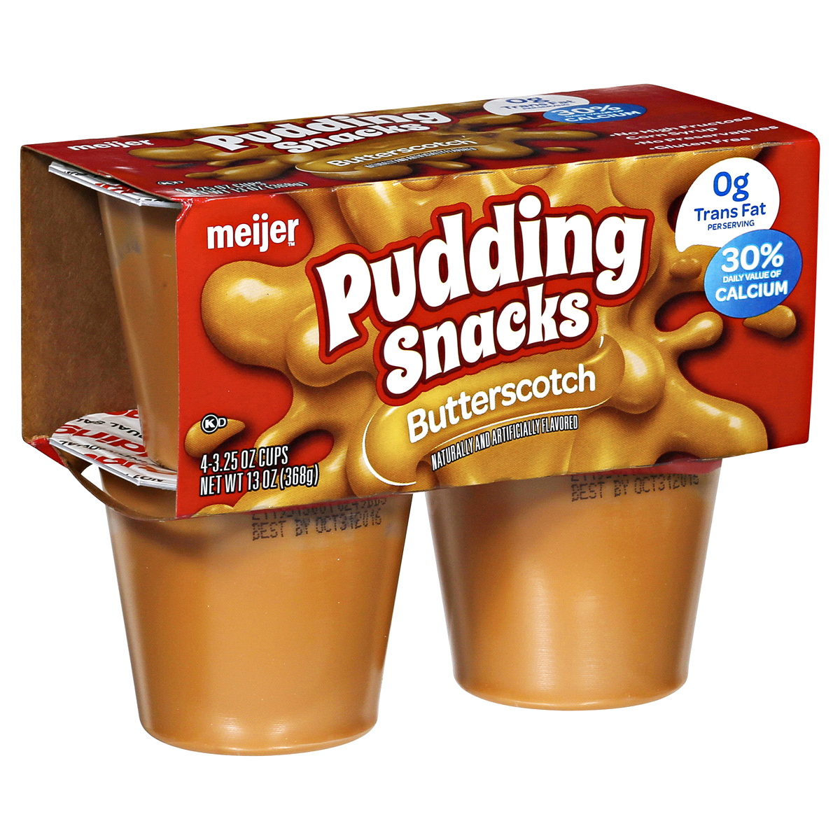 slide 5 of 6, MEIJER PUDDING SNACK BUTTERSCOTCH, 4/3.25 oz