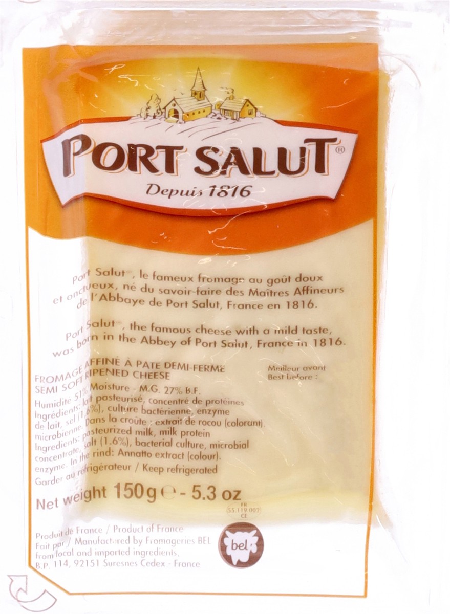 slide 7 of 13, Port Salut Semi-Soft Ripened Cheese 5.3 oz, 5.3 oz