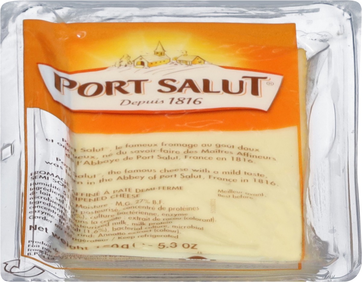 slide 9 of 13, Port Salut Semi-Soft Ripened Cheese 5.3 oz, 5.3 oz