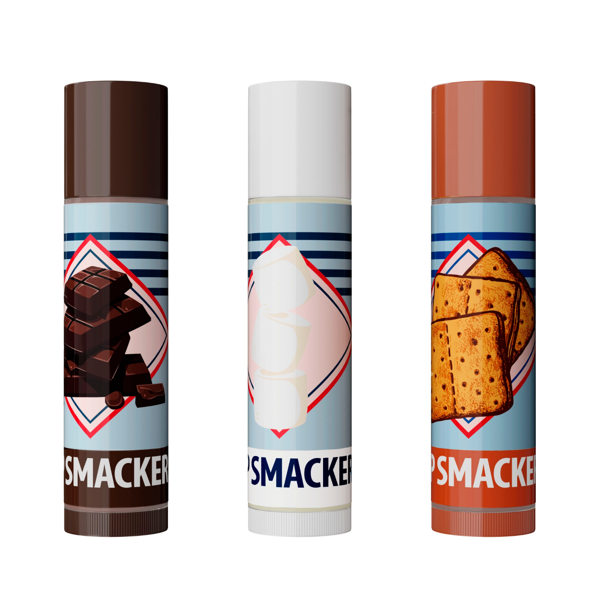 slide 4 of 4, LIP SMACKER LipSmackers S'mores Lip Balm Trio Tin, 1 ct