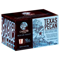 H-B Cafe Ole Texas Pecan Medium Roast Single Serve Coffee Cups- 12 ct