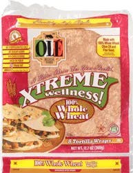 La Banderita Xtreme Wellness 100% Whole Wheat Tortilla Wraps 8 Tortilla Wraps 8 ea