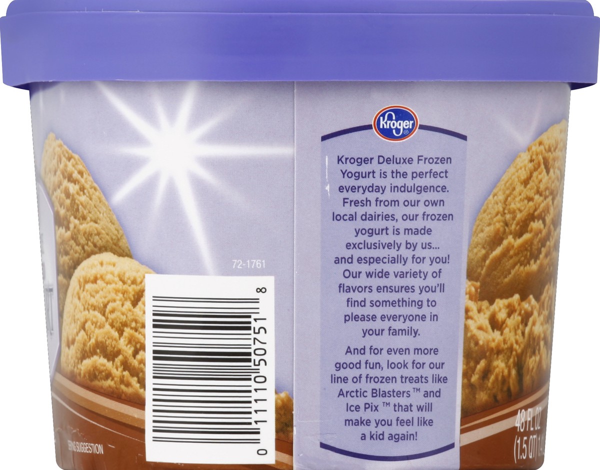 slide 6 of 6, Kroger Deluxe Lowfat Chocolate Frozen Yogurt, 48 fl oz