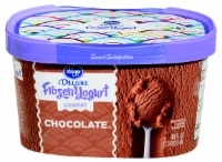 slide 1 of 1, Kroger Deluxe Lowfat Chocolate Frozen Yogurt, 48 fl oz