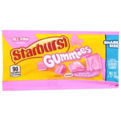 STARBURST Gummies All Pink Gummy Candy, Share Size, 3 Oz Bag