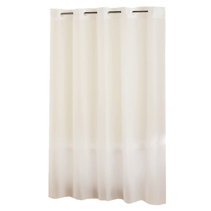 slide 2 of 2, Hookless Frosty Shower Curtain - White, 1 ct