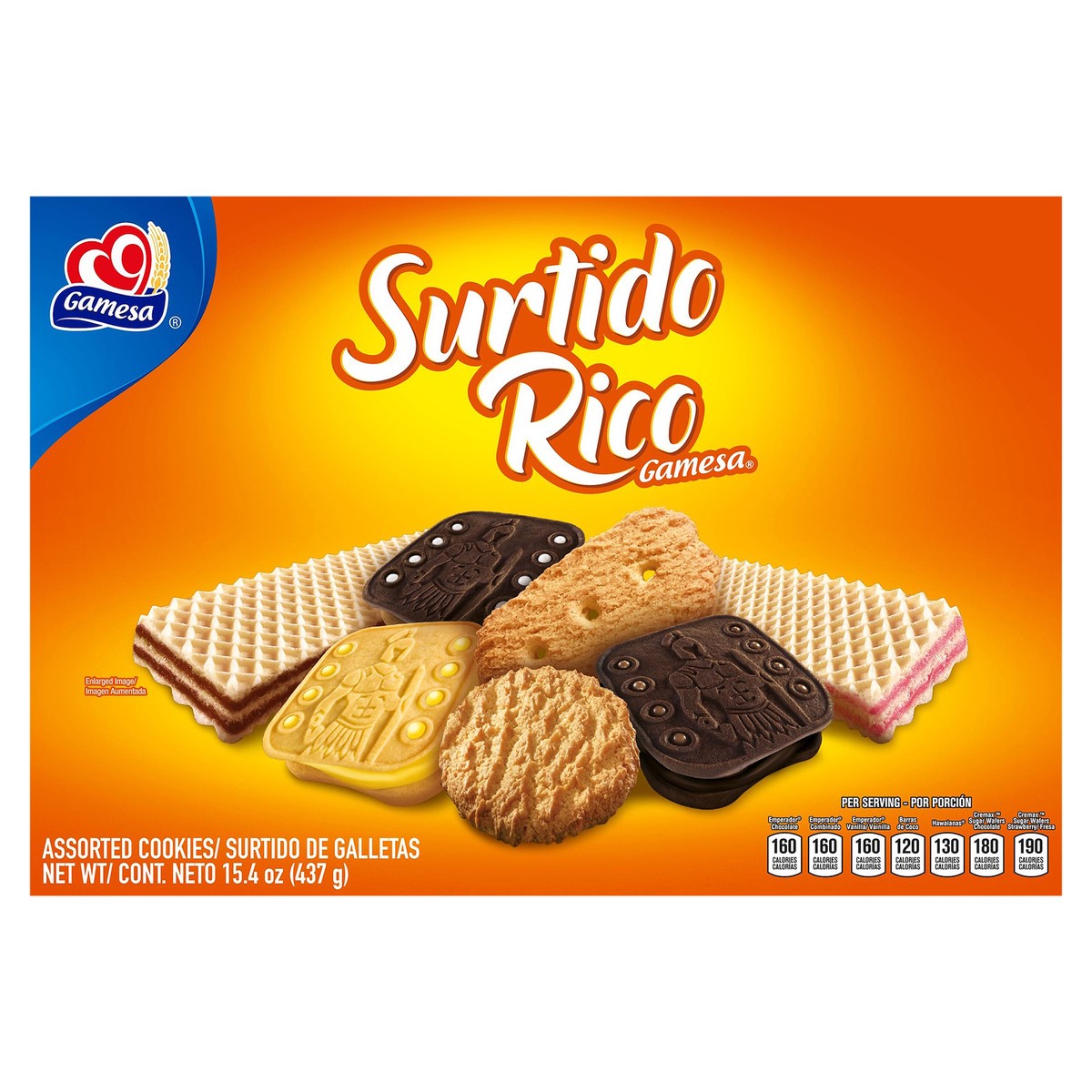 slide 1 of 6, Gamesa Surtido Rico Deluxe Cookies, 15.4 oz