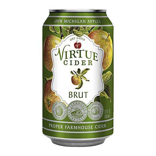 slide 1 of 1, Virtue Cider Virtue Michigan Brut Hard Cider - 6pk/12 fl oz Cans, 6 ct; 12 fl oz