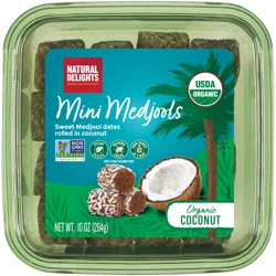 Natural Delights Organic Coconut Mini Medjools - 10 oz