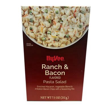 slide 1 of 1, Hy-Vee Ranch & Bacon Pasta Salad, 7.5 oz