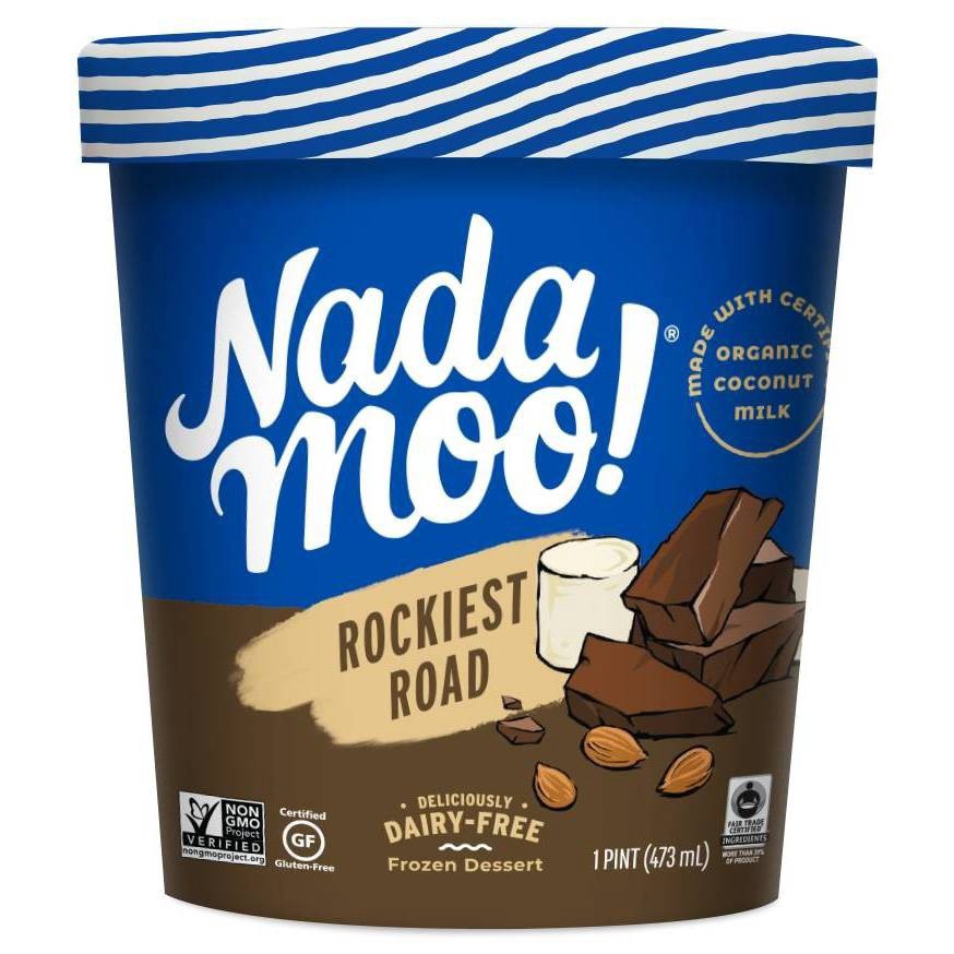 slide 1 of 3, NadaMoo! The Rockiest Road Dairy-Free Frozen Dessert, 16 oz