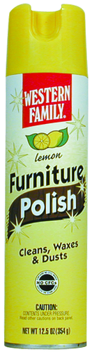 slide 1 of 1, Western Family Lemon Furniture Polish, 12.5 oz