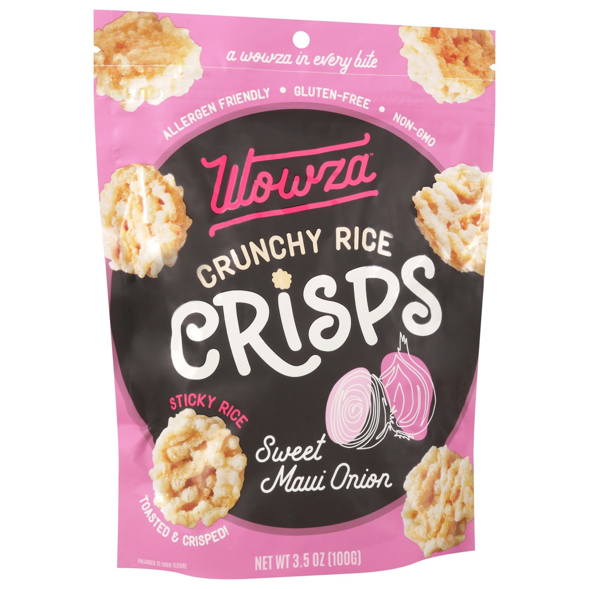 slide 5 of 14, Wowza Crunchy Rice Sweet Maui Onion Crisps 3.5 oz, 3.5 oz