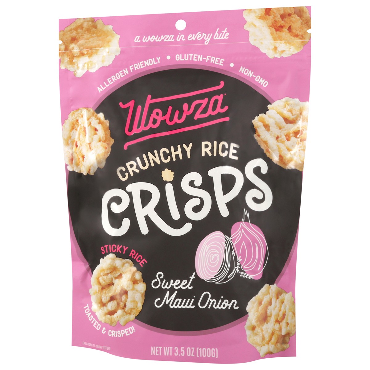 slide 4 of 14, Wowza Crunchy Rice Sweet Maui Onion Crisps 3.5 oz, 3.5 oz
