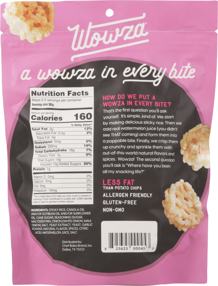 slide 6 of 14, Wowza Crunchy Rice Sweet Maui Onion Crisps 3.5 oz, 3.5 oz