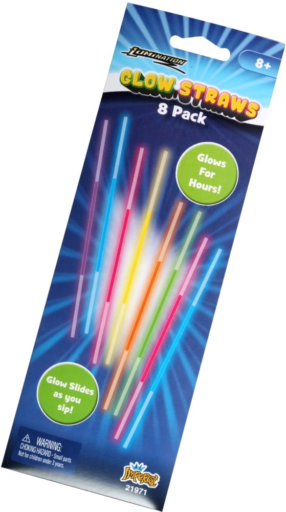 slide 1 of 1, Imperial Toy Lumination Glow Straws, 8 ct