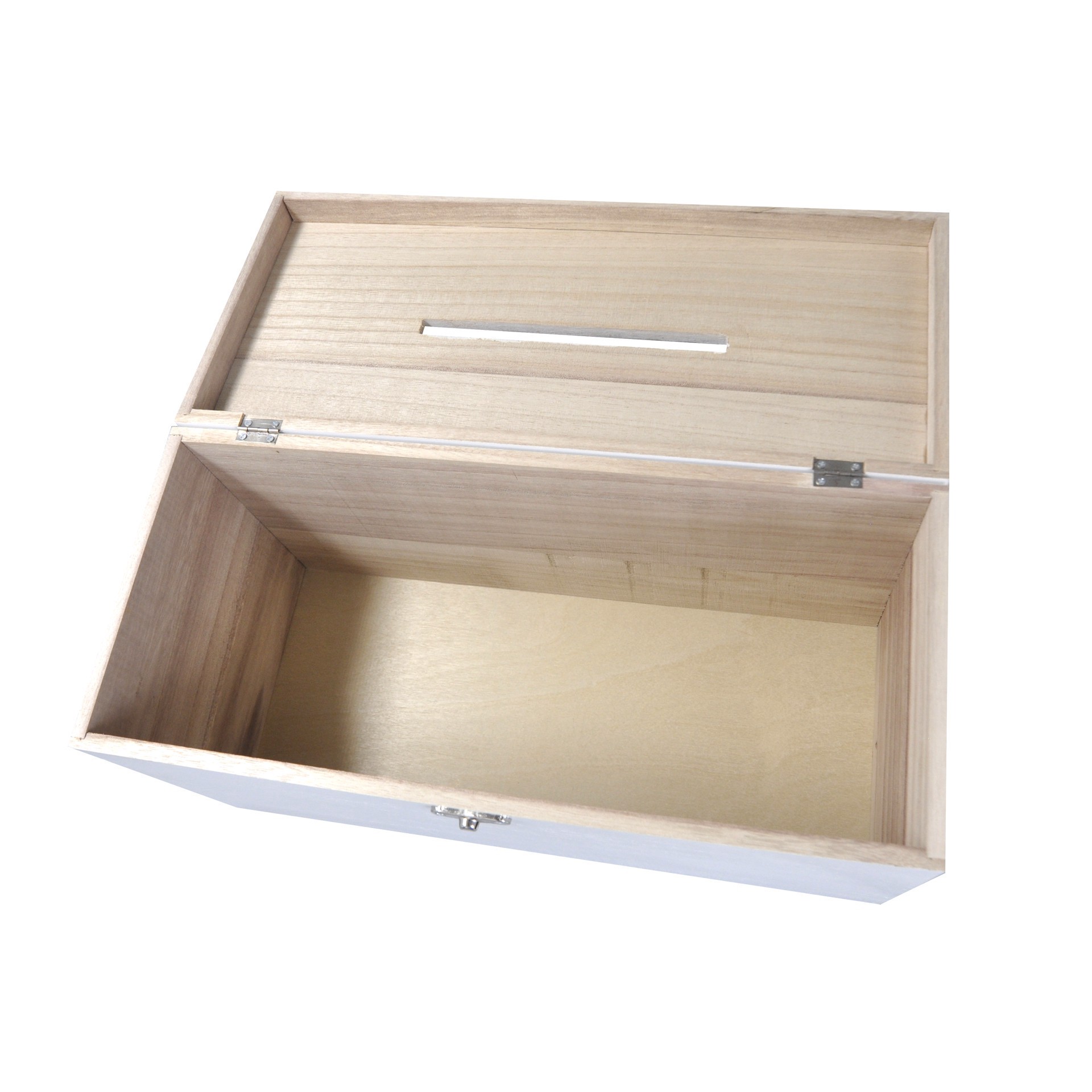 slide 3 of 5, Whitewashed Card Box By Celebrate It, 15.95 in x 8.5 in x 6.89 in