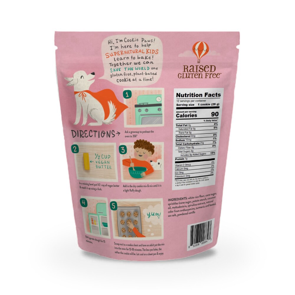 slide 1 of 2, Raised Gluten Free Confetti Cookie Mix for Kids 11 oz, 11 oz